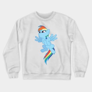 silly cute Rainbow Dash Crewneck Sweatshirt